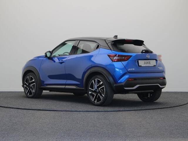 Nissan JUKE 1.6 Hybrid N-Design | Rijklaarprijs!! | Stoel, Stuur en Voorruitverwarming | Draadloze Oplader | Keyless Entry | Cruise Control |