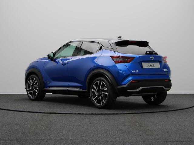 Nissan JUKE 1.6 Hybrid N-Design | Rijklaarprijs!! | Stoel, Stuur en Voorruitverwarming | Draadloze Oplader | Keyless Entry | Cruise Control |