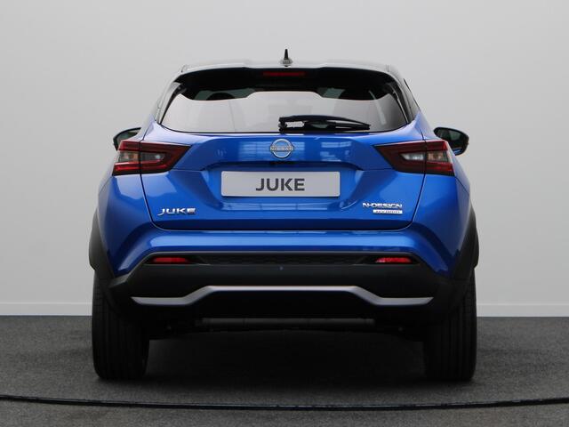 Nissan JUKE 1.6 Hybrid N-Design | Rijklaarprijs!! | Stoel, Stuur en Voorruitverwarming | Draadloze Oplader | Keyless Entry | Cruise Control |
