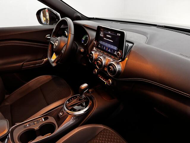Nissan JUKE 1.6 Hybrid N-Connecta 14PK, Half leder, Camera, Apple carplay, Rijstrook correctie, Cruise control, Keyless start