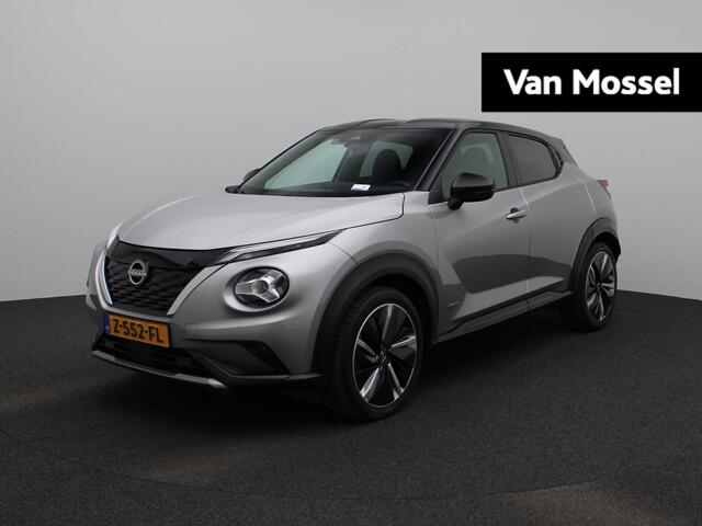 Nissan JUKE 1.6 Hybrid N-Design 143PK | Automaat | Navigatie | Achteruitrijcamera | Half-Leder | Parkeersensoren voor & achter | Apple CarPlay & Android Auto