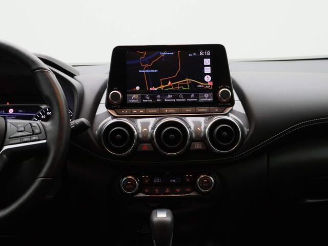 Nissan JUKE 1.6 Hybrid N-Design 143PK | Automaat | Navigatie | Achteruitrijcamera | Half-Leder | Parkeersensoren voor & achter | Apple CarPlay & Android Auto
