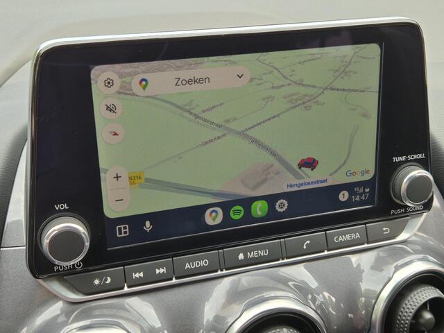 Nissan JUKE 1.6 Hybrid Tekna Automaat / Navigatie via Apple Carplay of Android Auto / Rondomzicht camera / Keyless Entry/Start / Adaptief CC / Climate control / Bose Audio Systeem / Lichtmetalen wielen 19" /