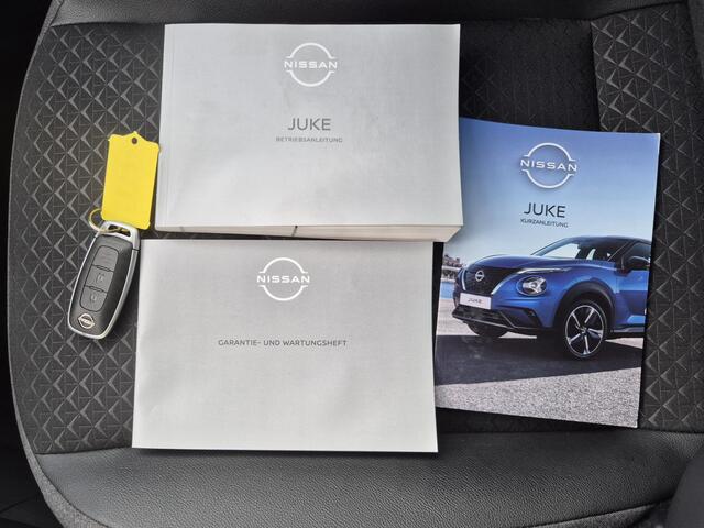 Nissan JUKE 1.0 DIG-T DCT Automaat N-Connecta / Cold pack / Allseason banden / Apple Carplay Android Auto / Cruise control / Achteruitrijcamera / Stuur-, Stoel en voorruitverwarming / Navigatie / Keyless Entry/Start / Climate control /
