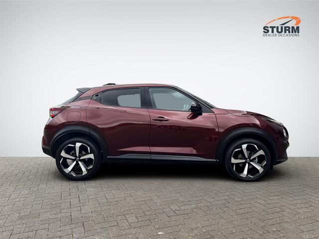 Nissan JUKE 1.0 DIG-T Tekna Sound Pack Automaat | Navigatie | 360° Camera | Apple Carplay/Android Auto | BOSE Audio | Adapt. Cruise Control | 19'' Velgen | Rijklaarprijs!