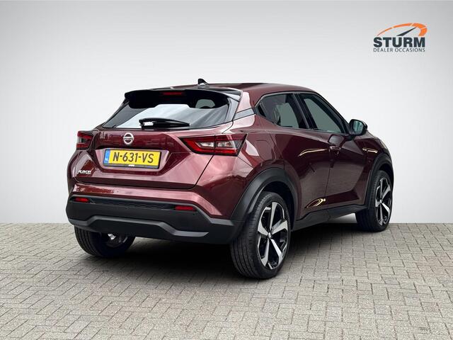 Nissan JUKE 1.0 DIG-T Tekna Sound Pack Automaat | Navigatie | 360° Camera | Apple Carplay/Android Auto | BOSE Audio | Adapt. Cruise Control | 19'' Velgen | Rijklaarprijs!