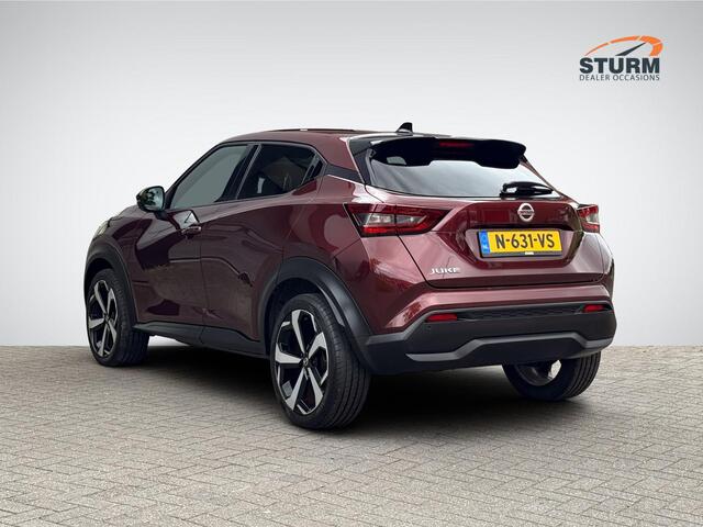Nissan JUKE 1.0 DIG-T Tekna Sound Pack Automaat | Navigatie | 360° Camera | Apple Carplay/Android Auto | BOSE Audio | Adapt. Cruise Control | 19'' Velgen | Rijklaarprijs!