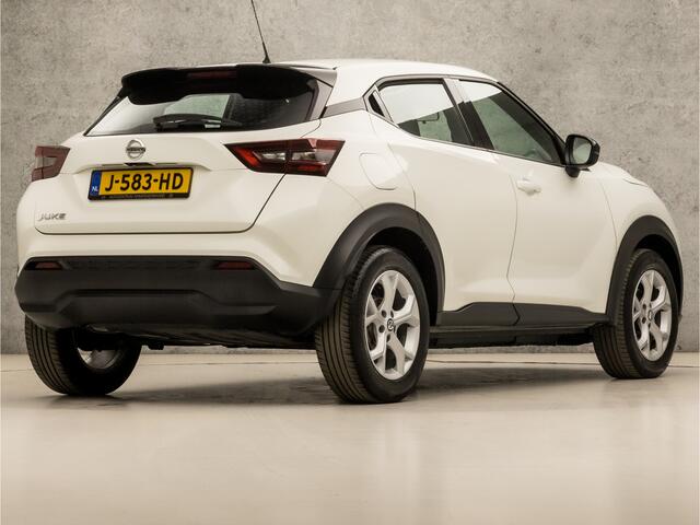 Nissan JUKE 1.0 DIG-T Acenta Sport (APPLE CARPLAY, GROOT NAVI, CAMERA, GETINT GLAS, LM VELGEN, LED KOPLAMPEN, SPORTSTOELEN, CRUISE, ZWART HEMEL, NIEUWE APK, NIEUWSTAAT)