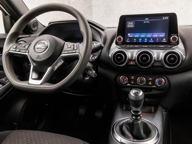 Nissan JUKE 1.0 DIG-T Acenta Sport (APPLE CARPLAY, GROOT NAVI, CAMERA, GETINT GLAS, LM VELGEN, LED KOPLAMPEN, SPORTSTOELEN, CRUISE, ZWART HEMEL, NIEUWE APK, NIEUWSTAAT)