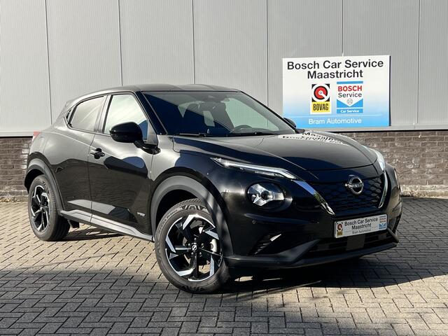 Nissan JUKE 1.6 Hybrid N-Connecta | 1/2 Leer | Carplay | Camera | Key-less | Interesse, Proefrit? Bel of app met: 06-24 28 28 42