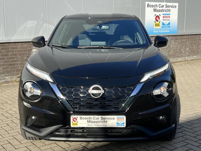 Nissan JUKE 1.6 Hybrid N-Connecta | 1/2 Leer | Carplay | Camera | Key-less | Interesse, Proefrit? Bel of app met: 06-24 28 28 42