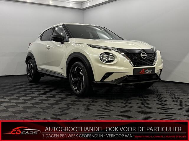 Nissan JUKE 1.6 Hybrid N-Connecta Half leder, Camera, Apple carplay, Keyless start, Cruise control, Rijstrook correctie, 2 jaar garantie