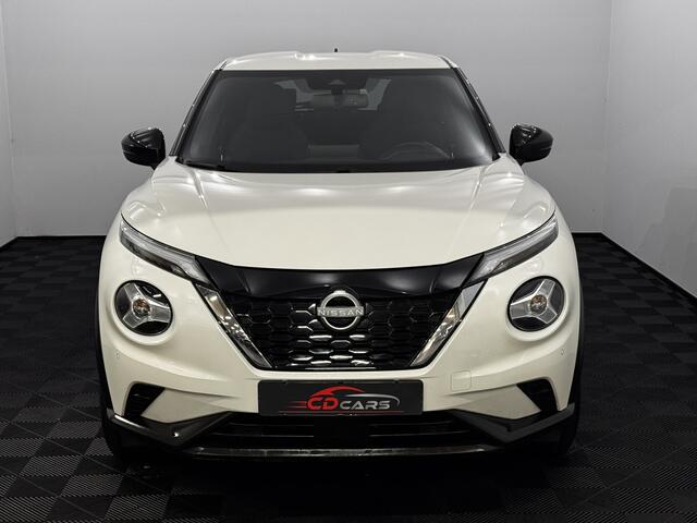 Nissan JUKE 1.6 Hybrid N-Connecta Half leder, Camera, Apple carplay, Keyless start, Cruise control, Rijstrook correctie, 2 jaar garantie