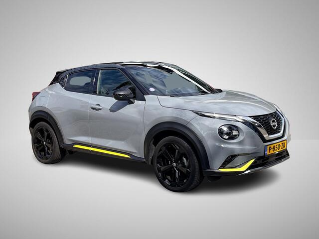 Nissan JUKE 1.0 DIG-T Kiiro | Trekhaak | Navigatie | Camera | 19'' Velgen | Stoelverwarming | Apple Carplay/Android Auto | LED Koplampen | Rijklaarprijs!
