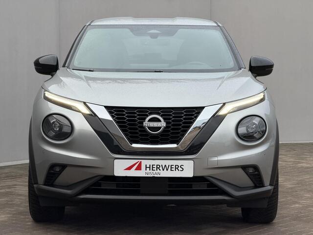 Nissan JUKE 1.0 DIG-T N-Connecta DCT Automaat / Fabrieksgarantie tot 03-2028 / Navigatie / Camera / Stoel & Stuurwielverwarming / Apple Carplay & Android Auto / Cruise Control / Keyless / All Season Banden / DAB / LED /