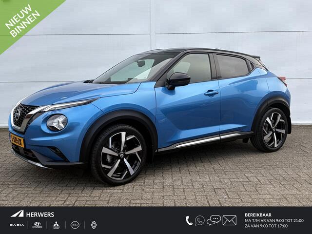 Nissan JUKE 1.0 DIG-T N-Design / trekhaak ( 1250 kg ) / airco (automatisch) / Apple Carplay/Android Auto / Lichtmetalen velgen 19" /