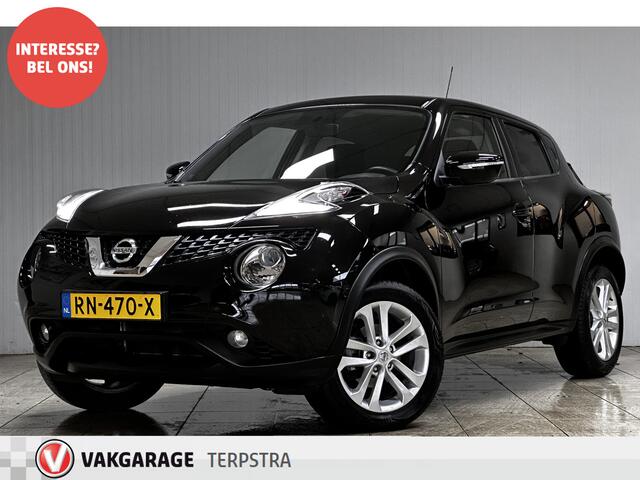 Nissan JUKE 1.2 DIG-T S/S Acenta/ Facelift!/ Camera/ 17'' LMV/ Extra getint glas/ DAB+/ Navi/ Clima/ Cruise/ Elek. pakket/ Isofix/ Bluetooth/ Armsteun/ Multi. LEDER. Stuur/ Mistl./ LED Dagrijverl.