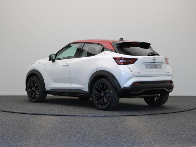 Nissan JUKE Red-line Edition Hybrid 143 | 19" zwarte lichtmetalen velgen | 7" TFT kleurendisplay | Achteruitrijcamera met dynamische afstandsmarkering