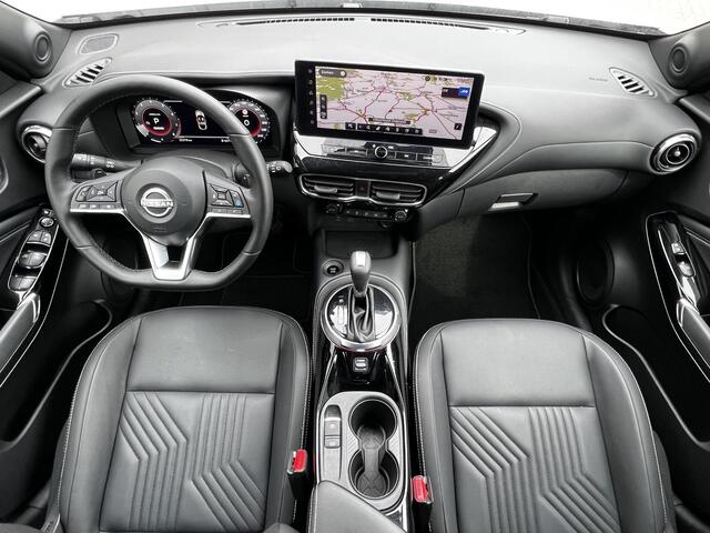 Nissan JUKE 1.0 DIG-T Tekna Automaat / Cold Pack / Leder / Navigatie / Camera 360° / Stuur- en stoelverwarming / Voorruitverwarming / Apple Carplay Android / 19" LM + All Season banden /