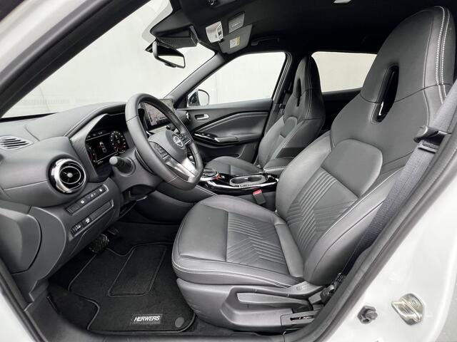 Nissan JUKE 1.0 DIG-T Tekna Automaat / Cold Pack / Leder / Navigatie / Camera 360° / Stuur- en stoelverwarming / Voorruitverwarming / Apple Carplay Android / 19" LM + All Season banden /