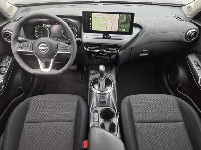 Nissan JUKE 1.6 Hybrid N-Connecta / Fabrieksgarantie tot 05-2028<100.000 / Navigatie via Apple Carplay of Android Auto / Achteruitrijcamera / Cruise control / Parkeersensoren achter / Elektrische ramen voor en achter / Climate control /