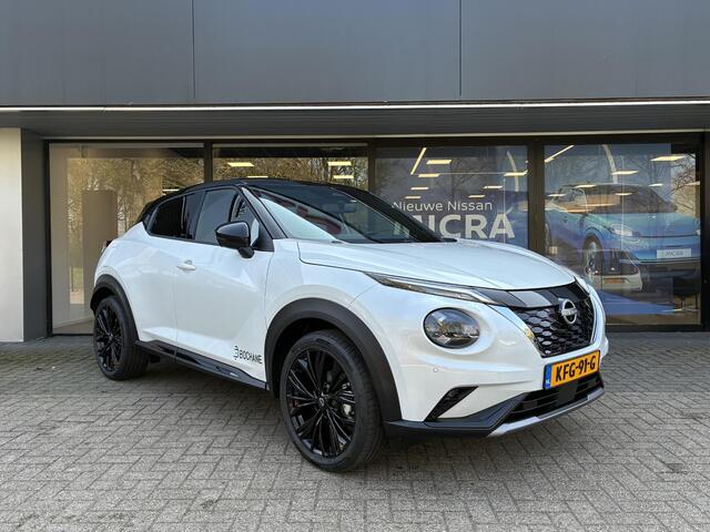 Nissan JUKE 1.6 Hybrid N-Design DEMO | Climate Control | Verwarmbaar stuurwiel | Stoelverwarming | Adaptieve Cruise Control | Voorruitverwarming | Navigatiesysteem | Achteruitrijcamera | Fabrieksgarantie