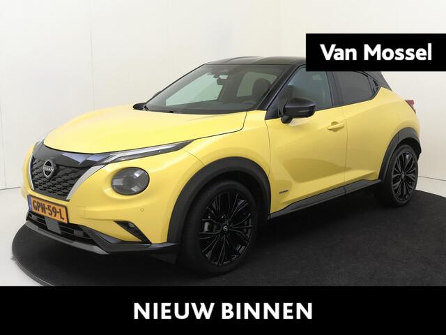 Nissan JUKE 1.6 Hybrid N-Sport | Full options TEch pakket cold pakket en Interieur pakket| airco automatisch | Apple Carplay/Android Auto |Adaptive cruise control | lederen interieurdelen m| LED koplampen | lichtmetalen velgen 19" | navigatiesysteem full map | rijst