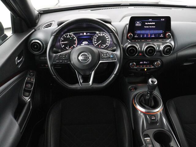 Nissan JUKE 1.0 DIG-T Tekna | 39.900km NAP | 360 Camera | Carplay | Half leder | Sportstoelen | Side Assist | Keyless | Full LED | Climate control | Parkeerhulp