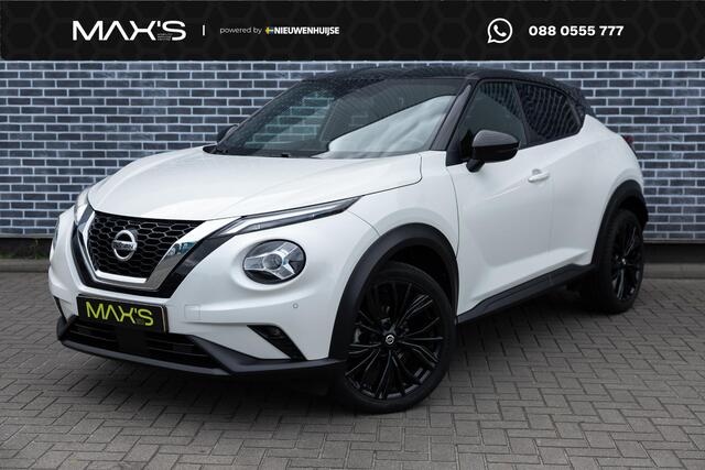 Nissan JUKE 1.0 DIG-T 114 DCT-7 Enigma | Two-Tone | Achteruitrijcamera | Parkeersensoren | Keyless Entry | Stoelverwarming | LED Koplampen | Cruise Control | Lichtmetalen Velgen 19 inch | Navigatie | Apple Carplay | Android Auto