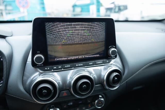 Nissan JUKE 1.0 DIG-T 114 DCT-7 Enigma | Two-Tone | Achteruitrijcamera | Parkeersensoren | Keyless Entry | Stoelverwarming | LED Koplampen | Cruise Control | Lichtmetalen Velgen 19 inch | Navigatie | Apple Carplay | Android Auto