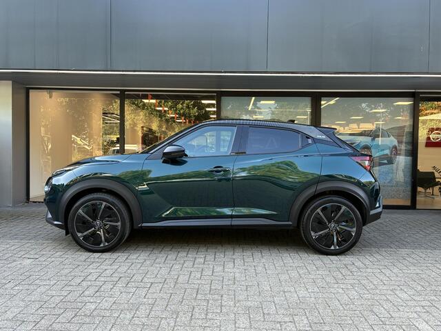 Nissan JUKE 1.6 Hybrid Pulse FAP aero velgen NIEUW UIT VOORRAAD LEVERBAAR | Bose geluidsinstallatie | Lederen bekleding | Parkeersensoren voor- en achter | Adaptieve Cruise Control | Apple CarPlay & Android Auto | Climate Control | 10 jaar fabrieksgarantie