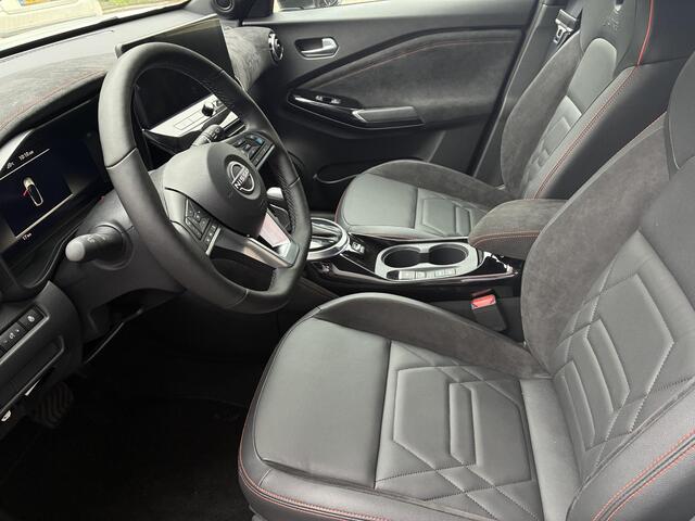 Nissan JUKE 1.6 Hybrid Redline Edition NIEUW UIT VOORRAAD LEVERBAAR | Parkeersensoren voor- en achter | Lederen bekleding | Stoelverwarming | Adaptieve Cruise Control | Stuur- en voorruitverwarming | Navigatiesysteem | Redline Edition | 10 jaar fabrieksgarantie