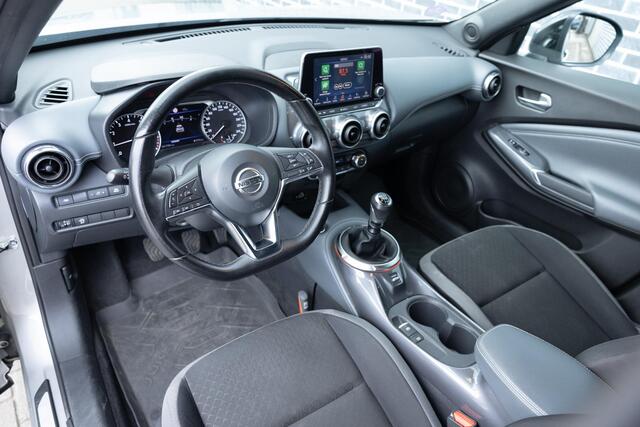 Nissan JUKE 1.0 DIG-T 116 Premiere Edition | Two-Tone | Achteruitrijcamera | Parkeersensoren | Stoelverwarming | Verwarmde Voorruit | Keyless Entry | LED Koplampen | Navigatie | Apple Carplay | Android Auto | Lichtmetalen Velgen 19 inch