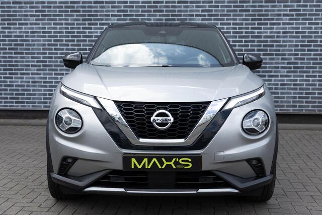 Nissan JUKE 1.0 DIG-T 116 Premiere Edition | Two-Tone | Achteruitrijcamera | Parkeersensoren | Stoelverwarming | Verwarmde Voorruit | Keyless Entry | LED Koplampen | Navigatie | Apple Carplay | Android Auto | Lichtmetalen Velgen 19 inch