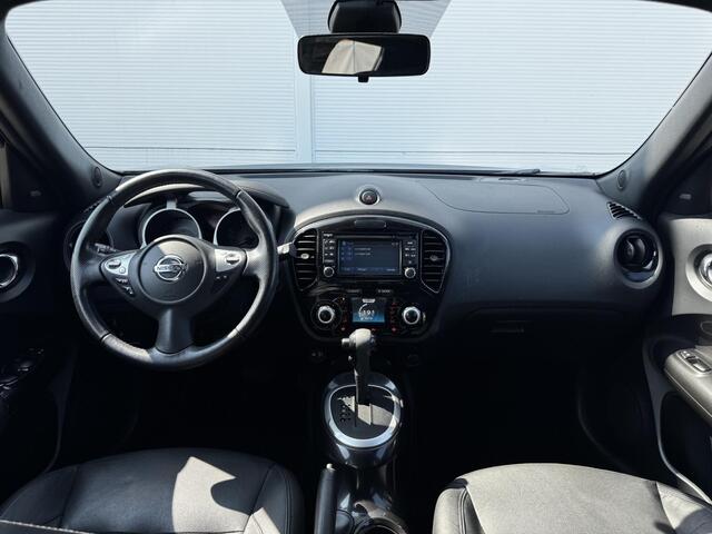 Nissan JUKE 1.6 Tekna / Elektrisch Schuif-/Kanteldak / Panoramadak / Navigatie / Achteruitrijcamera Rondomzicht / Cruise Control / Climate Control / Bluetooth / Stoelverwarming / Lane Assist / Keyless / DAB /