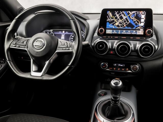 Nissan JUKE 1.0 DIG-T N-Connecta Black Sport (APPLE CARPLAY, NAVIGATIE, CLIMATE, CAMERA, SPORTSTOELEN, GETINT GLAS, CRUISE, NIEUWSTAAT)