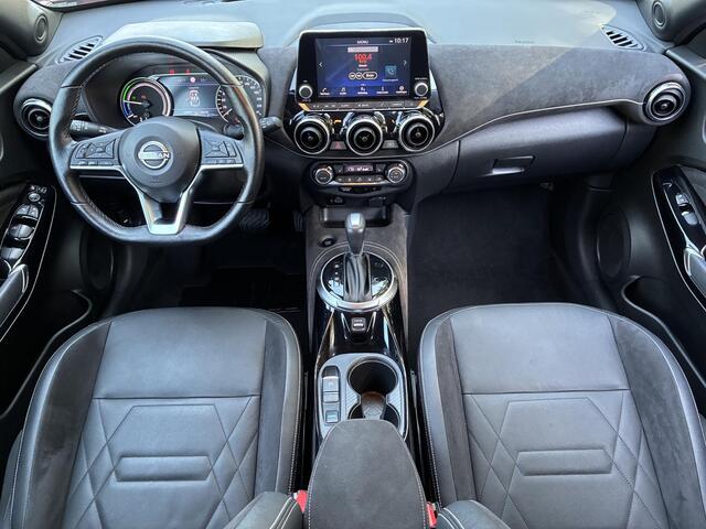 Nissan JUKE 1.6 Hybrid N-Design / Alcantara/Lederen bekleding/ Cold Pack / Achteruitrijcamera / Cruise Control / Navigatie d.m.v. Apple Carplay/Android Auto /