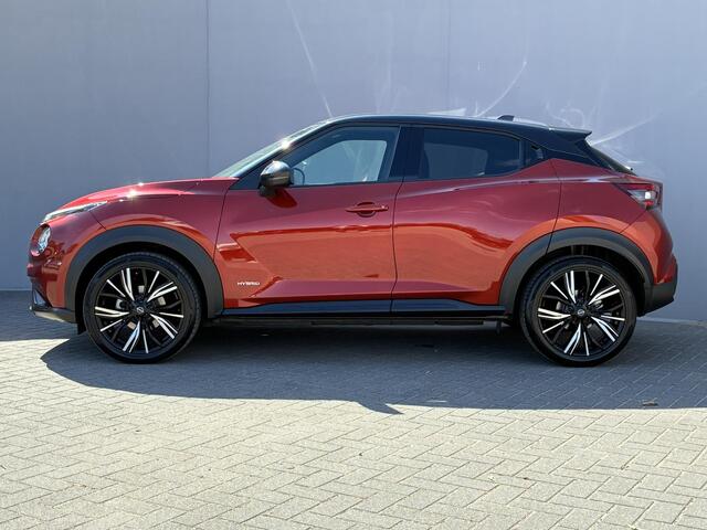 Nissan JUKE 1.6 Hybrid N-Design / Alcantara/Lederen bekleding/ Cold Pack / Achteruitrijcamera / Cruise Control / Navigatie d.m.v. Apple Carplay/Android Auto /