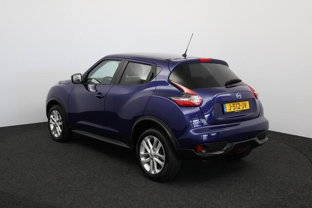 Nissan JUKE 1.2 DIG-T S/S Business Edition/ Camera/ 17'' LMV/ Navi/ Bluetooth/ Clima/ Cruise/ Elek. pakket/ Isofix/ Multi. LEDER. Stuur/ Mistl./ Extra getint glas/ LED Dagrijverl.