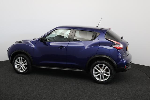 Nissan JUKE 1.2 DIG-T S/S Business Edition/ Camera/ 17'' LMV/ Navi/ Bluetooth/ Clima/ Cruise/ Elek. pakket/ Isofix/ Multi. LEDER. Stuur/ Mistl./ Extra getint glas/ LED Dagrijverl.