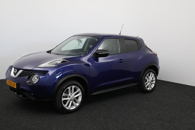 Nissan JUKE 1.2 DIG-T S/S Business Edition/ Camera/ 17'' LMV/ Navi/ Bluetooth/ Clima/ Cruise/ Elek. pakket/ Isofix/ Multi. LEDER. Stuur/ Mistl./ Extra getint glas/ LED Dagrijverl.