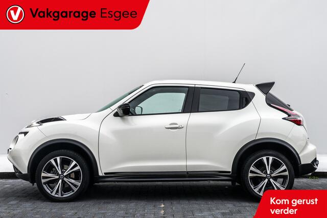 Nissan JUKE 1.2 116 PK DIG-T S/S N-Connecta | Ned Auto | Trekhaak | Hoge Zit | Clima | Cruise | Navigatie | | Camera | Keyless | Stuur leder | Keyless start | Dab Audio | Lmv 17"inch |