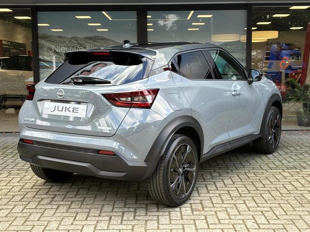 Nissan JUKE 1.6 Hybrid Pulse NIEUW UIT VOORRAAD LEVERBAAR | Bose geluidsinstallatie | Parkeersensoren voor- en achter | Lederen bekleding | Voorruitverwarming | Stoelverwarming | Adaptieve Cruise Control | Navigatiesysteem | Tot 10 jaar fabrieksgarantie