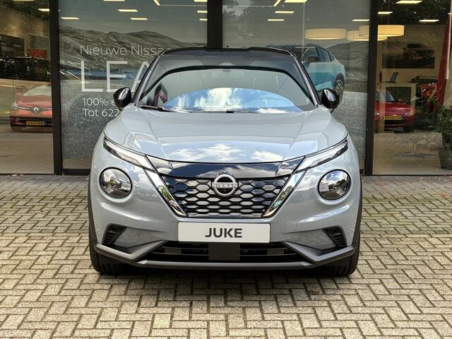 Nissan JUKE 1.6 Hybrid Pulse NIEUW UIT VOORRAAD LEVERBAAR | Bose geluidsinstallatie | Parkeersensoren voor- en achter | Lederen bekleding | Voorruitverwarming | Stoelverwarming | Adaptieve Cruise Control | Navigatiesysteem | Tot 10 jaar fabrieksgarantie