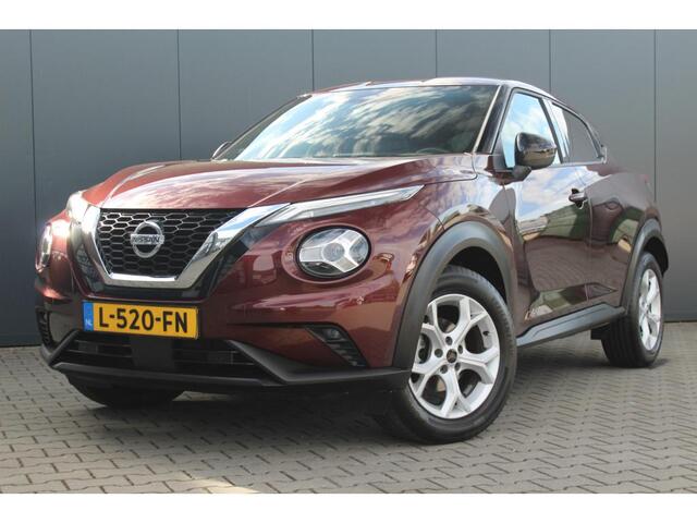 Nissan JUKE 1.0 DIG-T N-Connecta | Incl. 12 maanden garantie | Parkeercamera | Parkeersensoren | Cruise control | Climate control | Bluetooth | Airco | Lichtmetalen velgen | DAB