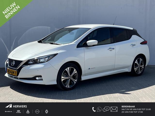 Nissan LEAF Tekna 40 kWh / Stuur- en Stoelverwarming voor en achter / Adaptieve Cruise Control / Bose Premium Audio / 360° Camera / Keyless Entry & Start / Parkeersensoren voor en achter / Bluetooth / DAB Radio /