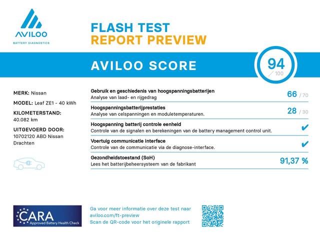 Nissan LEAF Acenta 40 kWh | Navigatie | Achteruitrijcamera | Accu Score 94% | Climate Control | Adaptieve Cruise Control |