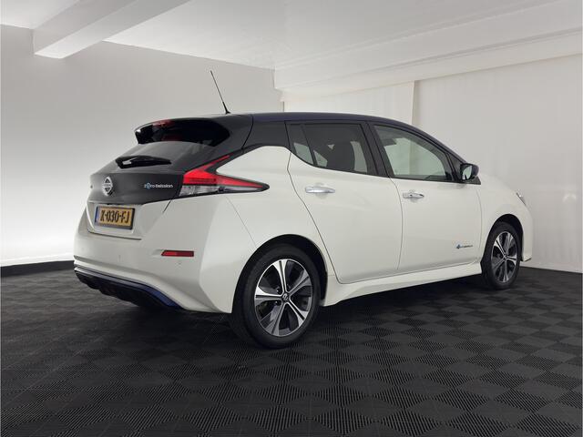 Nissan LEAF e+ Tekna 62 kWh {SOH-95%} (INCL-BTW) *Aut.*LEATHER-MICROFIBRE | FULL-LED | ADAPTIVE-CRUISE | BOSE-AUDIO | TOP-VIEW | DAB | KEYLESS | NAVI-FULLMAP | DAB | HEATED-COMFORTSEATS | BLIND-SPOT | PRIVACY-GLASS | 17''ALU*