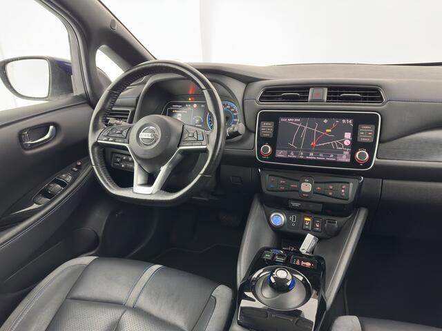 Nissan LEAF e+ Tekna 62 kWh {SOH-95%} (INCL-BTW) *Aut.*LEATHER-MICROFIBRE | FULL-LED | ADAPTIVE-CRUISE | BOSE-AUDIO | TOP-VIEW | DAB | KEYLESS | NAVI-FULLMAP | DAB | HEATED-COMFORTSEATS | BLIND-SPOT | PRIVACY-GLASS | 17''ALU*