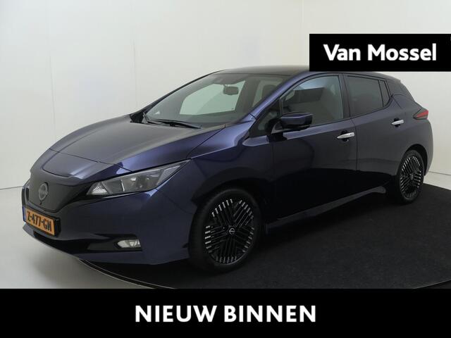 Nissan LEAF N-Connecta 39 kWh | airco automatisch | Apple Carplay/Android | cruise control adaptief | dodehoekdetectie met correctie | lichtmetalen velgen 17" | navigatiesysteem full map | rijstrooksensor met correctie | voorstoelen verwarmd | warmtepomp |